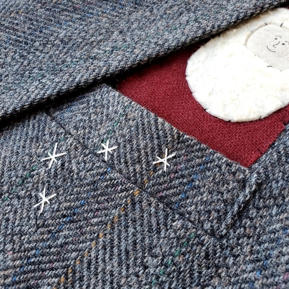 Wool Holiday Winter Blazer Men's 44 Streetwear Fashion Oversize Loose Ca… - Picture 9 of 10